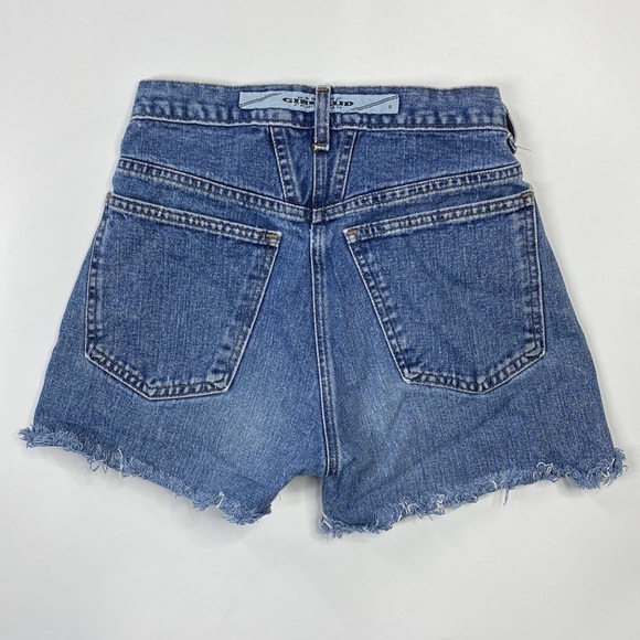 Marithe Francois Girbaud Hi-Rise Raw Hem Denim Shorts Size 7/8 - Picture 2 of 14